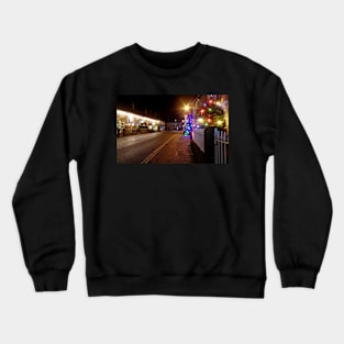 castleton in derbyshire  christmas 2019 Crewneck Sweatshirt